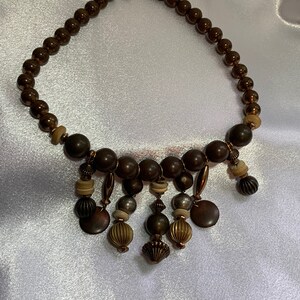 Unique Metallic Finish Beaded Necklace by Paula!
