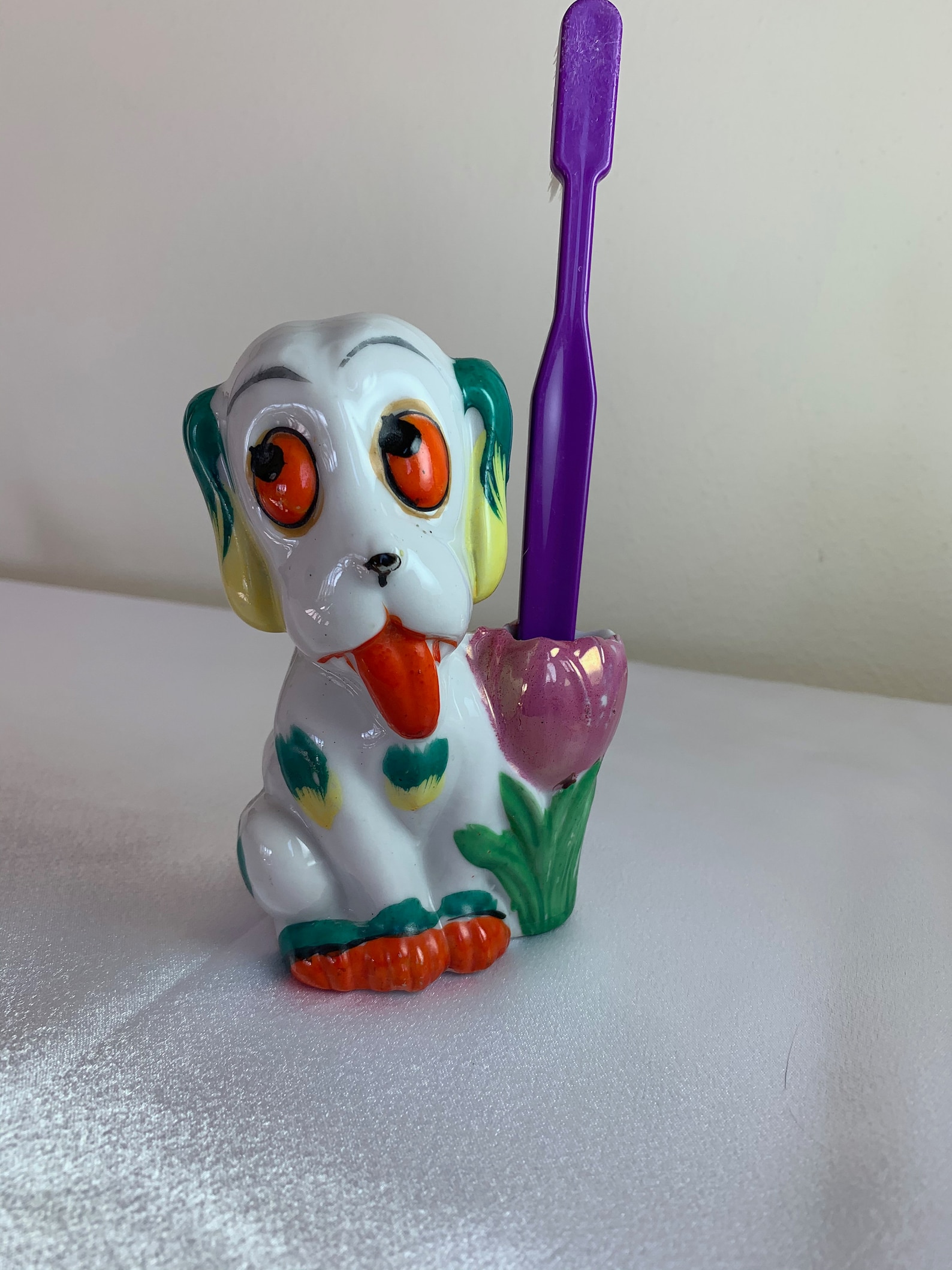 Vintage Dog Toothbrush Holder Etsy
