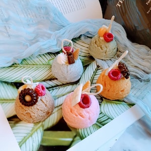 Eiskerze, 100% natürliches Sojawachs, handgemachte Duftkerze, Wohndekoration, Dessertkerze, Geschenk für Sie, lustiges Geschenk, einzigartiges Geschenk, Jahrestag