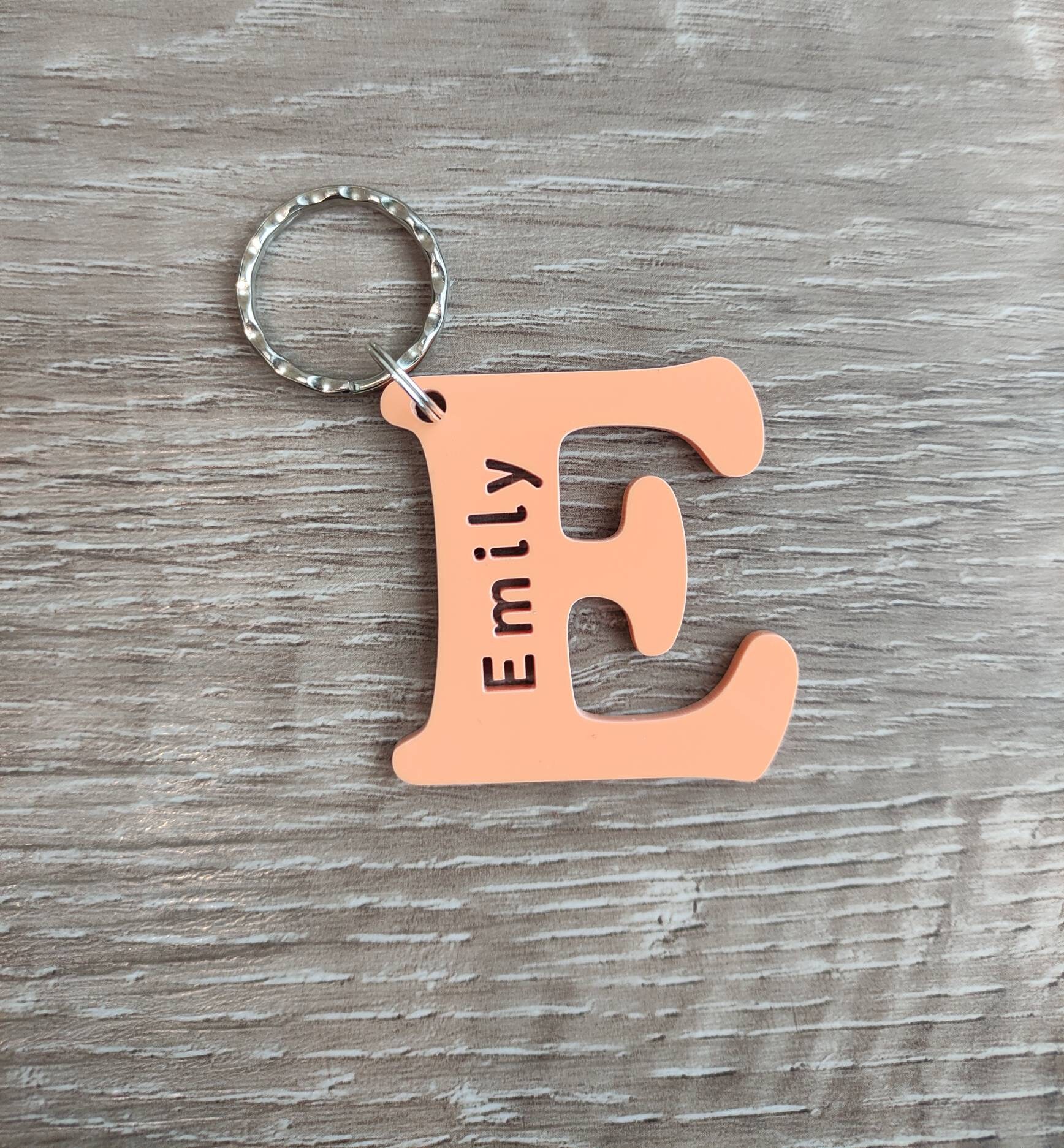 Key Ring Written Personalised Individual Letter Keyrings - Etsy