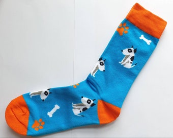 Puppy Dog Socks Unisex Men Fun Bright Designs Bone Best Friend | To Fit Shoe Sizes 5 - 11