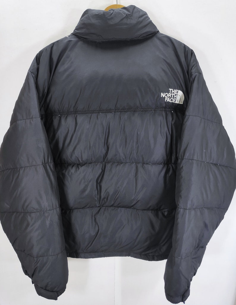 90s Vintage the North Face Retro Nuptse Puffer Jacket Black XL - Etsy
