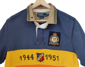 Vintage Polo Ralph Lauren Shirt Mens Blue Nepal Mountain