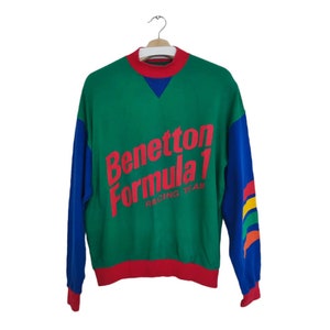 Vintage 90s Benetton Retro Sweatshirt United Color of Benetton classic logo 90s Wear Style Benetton Hip Hop Spell Out United Benetton Large