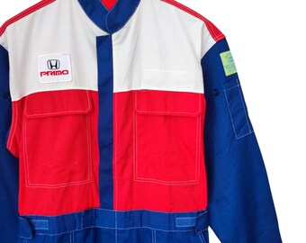 Vintage 90s Honda Racing Team Coveralls Honda Japanese Motorsport