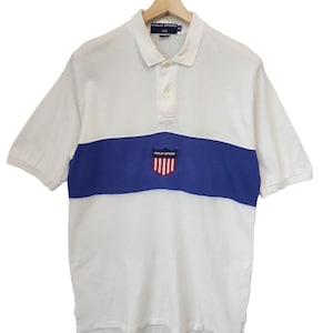 Vintage 90er Jahre Polo Ralph Lauren Polo K-Swiss Shirt Polo Sport Polo Kekse Logo Poloshirts Retro Poloshirt Kragen Größe M Ralph Lauren Retro