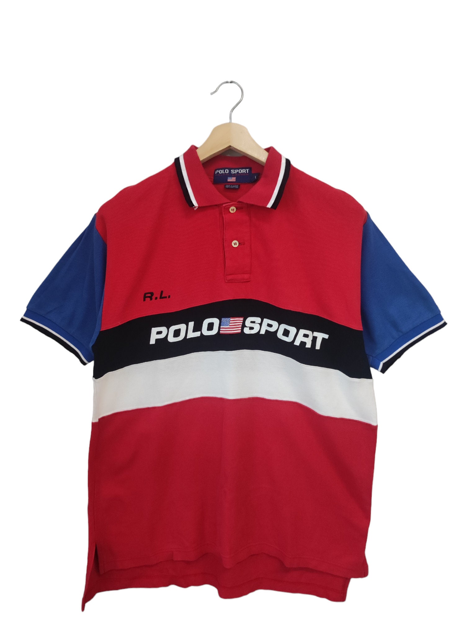 Vintage 90s Polo Ralph Lauren Shirt Polo Sport Polo Spell