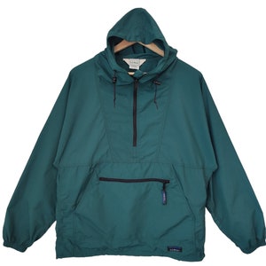 Vintage L.L. Bean Anorak Light Green windbreaker training jacket outdoor Edition jacket Style LL Beans  Outdoor gear Usa Medium green army