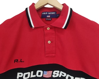 Vintage 90s Polo Ralph Lauren Shirt Polo Sport Polo Spell