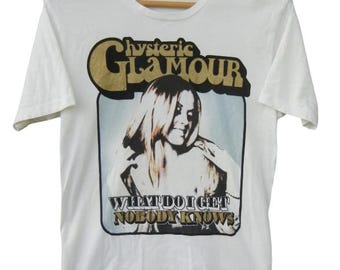 Vintage Hysteric Glamour Japan Girl Meet the Creeper Black Tshirt