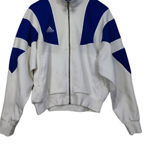 Vintage Adidas Equipment Adidas 3 lines retro jacket 90s fashion adidas vintage adidas zipper jacket sz medium