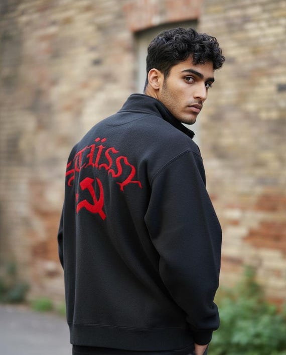 Vintage 90s Stussy Worldwide Stussy CCCP Stussy Soviet Full Zipper