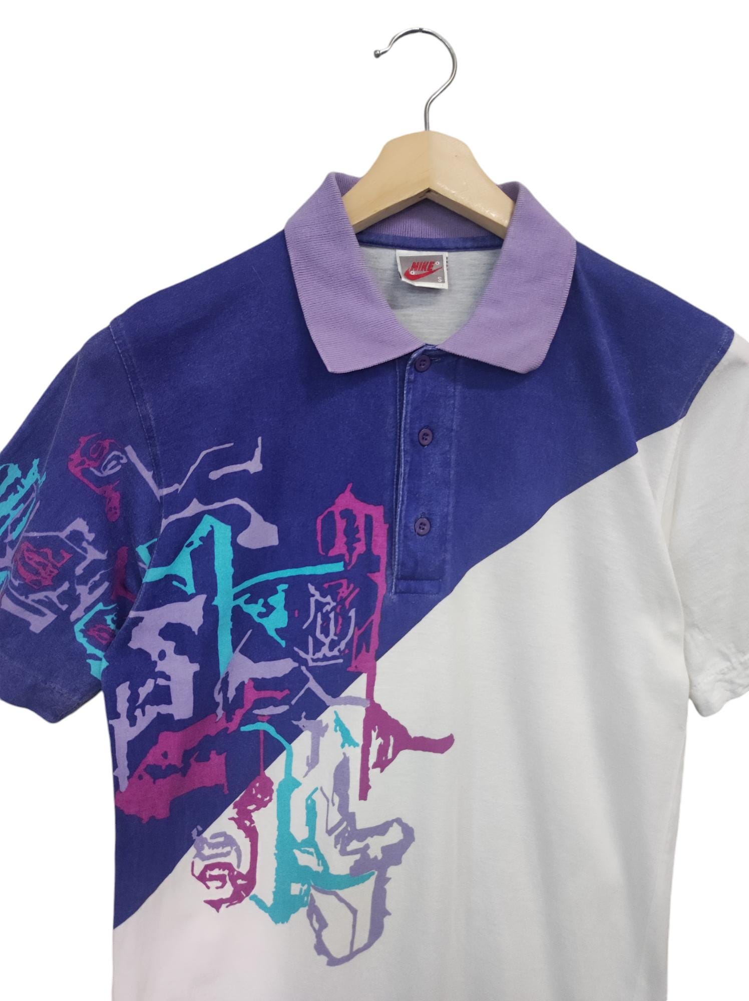 トップス 80~90s Nike Challenge Court polo shirt Vintage 90s Nike Challenge Court Tennis Andre Agassi Polo Shirts