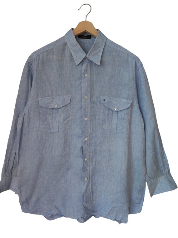 Vintage Fendi Zucca Oxford Button down shirts Fend