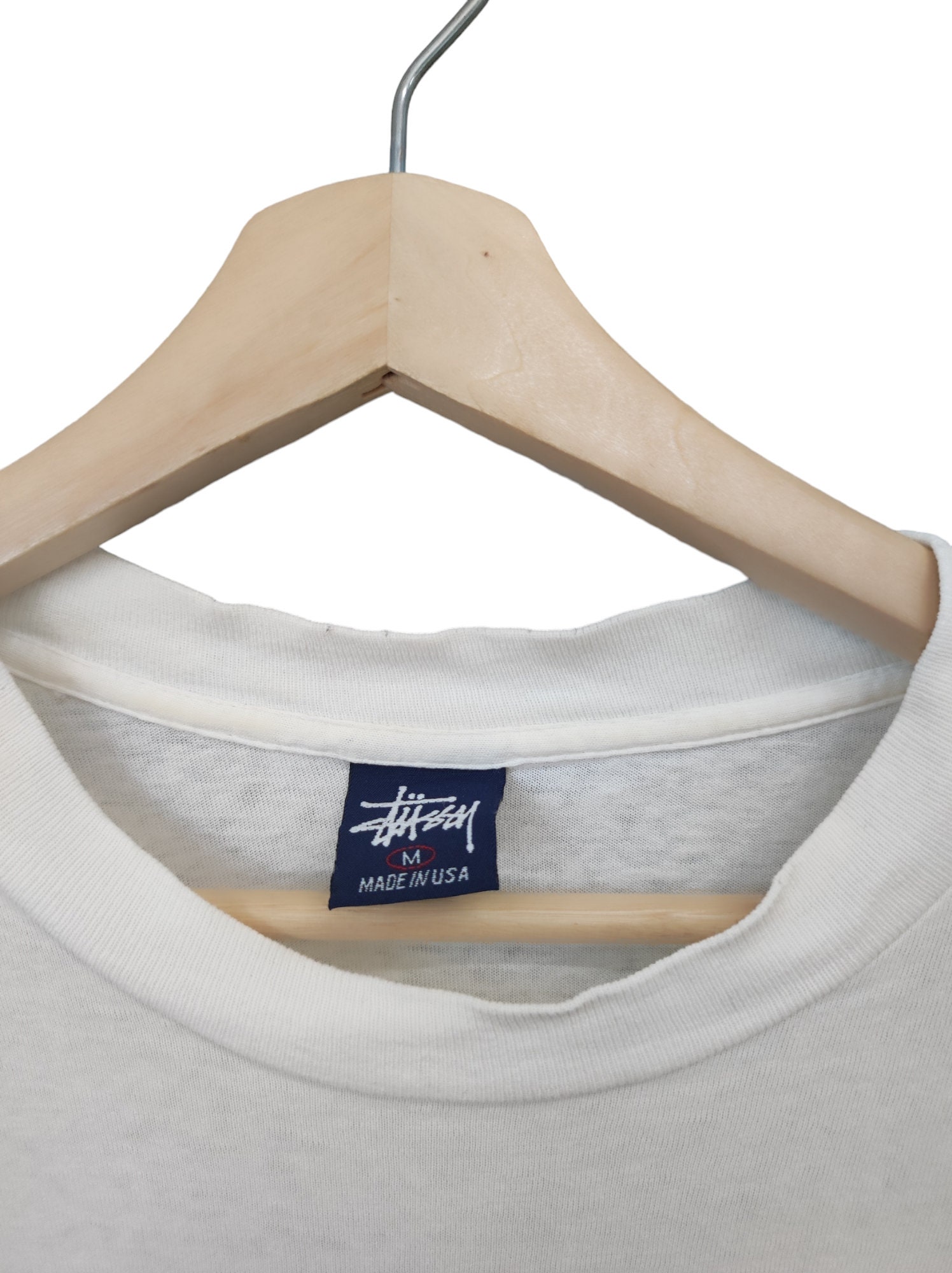 90s OG Stüssy T-shirt Vintage Rasta Jazz Saxophon Logo