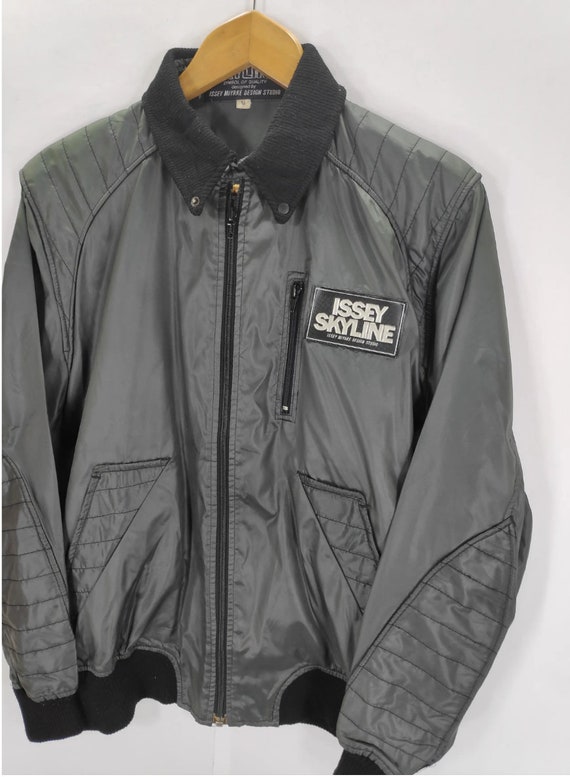 Vintage Issey Miyake Skyline Bomber Paddded Jacket Rider Racing
