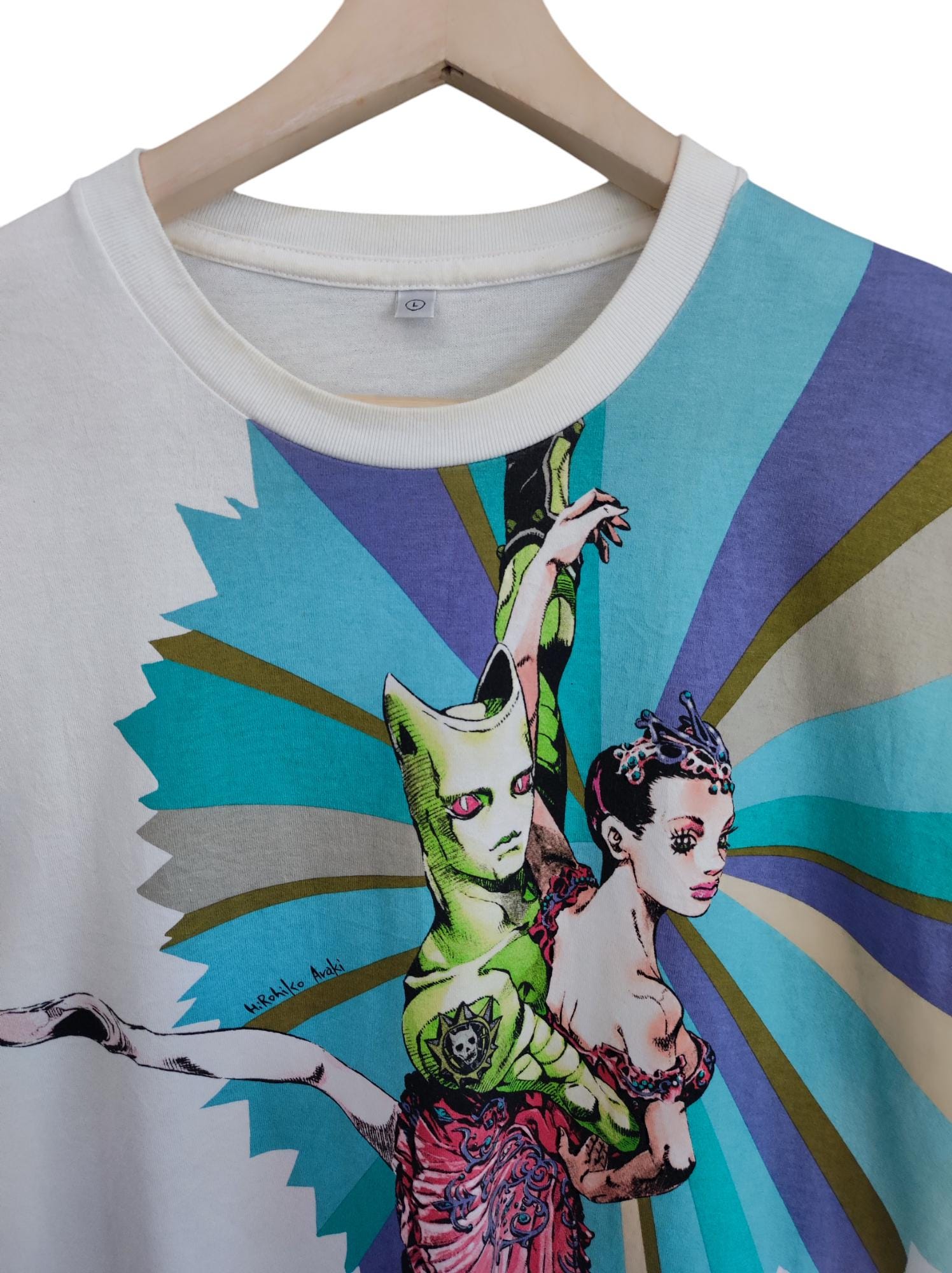 Vintage 00s Jojo Bizarre Adventure Killer Queen Anime Manga Shirt 