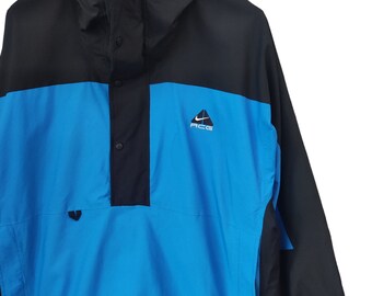 希少 VINTAGE NIKE ACG STORM-FIT JACKET Vintage 90's Nike ACG Jacket Men's Small Black Full Zip Strap