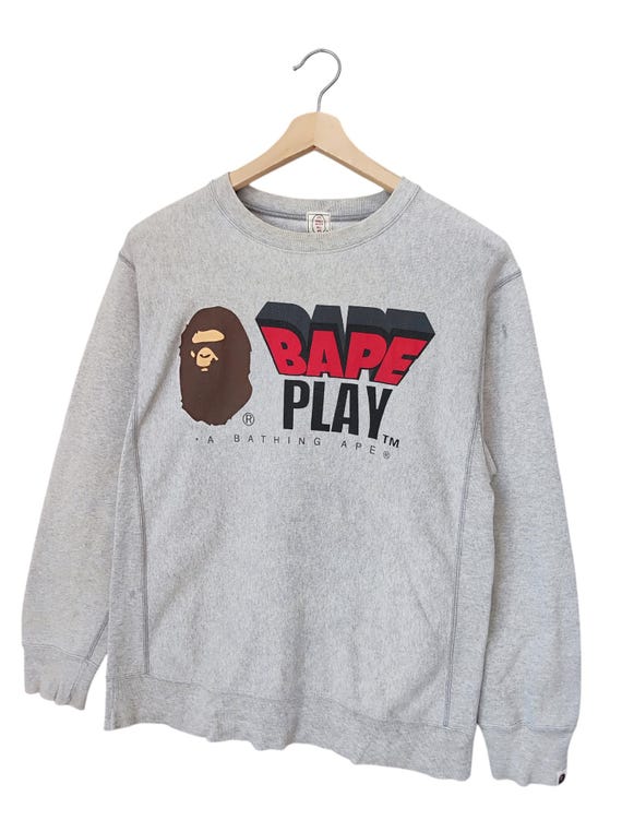 Vintage Y2K Bape × Nigo A Bathing Play Sweatshirts Nowhere Co A