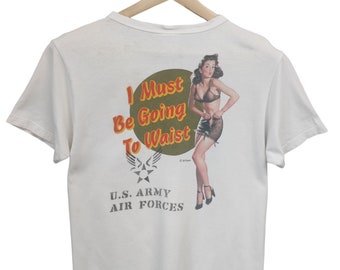 Vintage Buzz Rickson I must be going to waist buzz rickson artwork by Gil Elvgren sportswear company by Toyo Enterprise Medium made in Japan