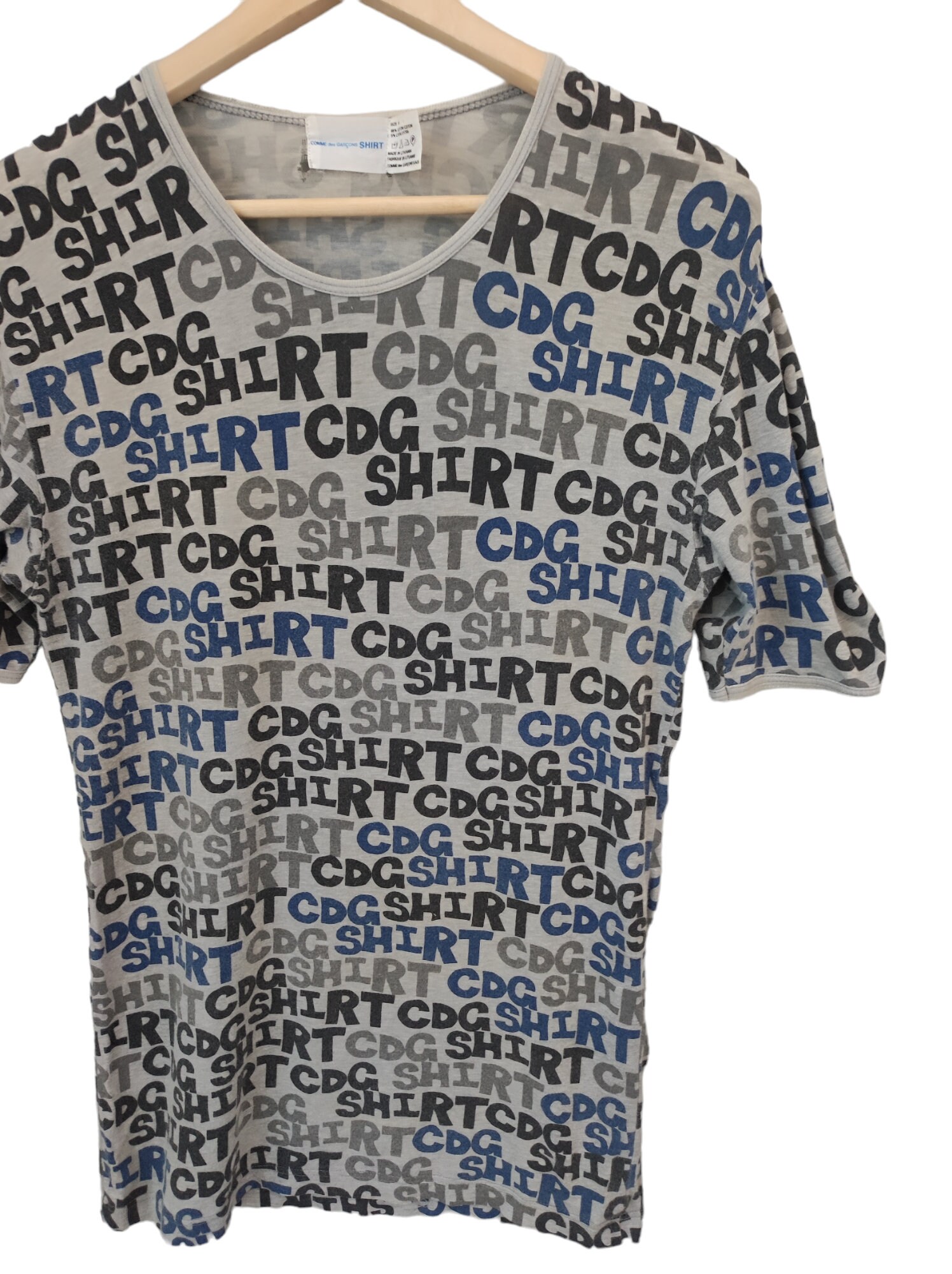 トップス 90s COMME des GARCONS SHIRT 90s Vintage COMME Des GARÇONS X Hammerthor T Ahirt Rei Kawakubo