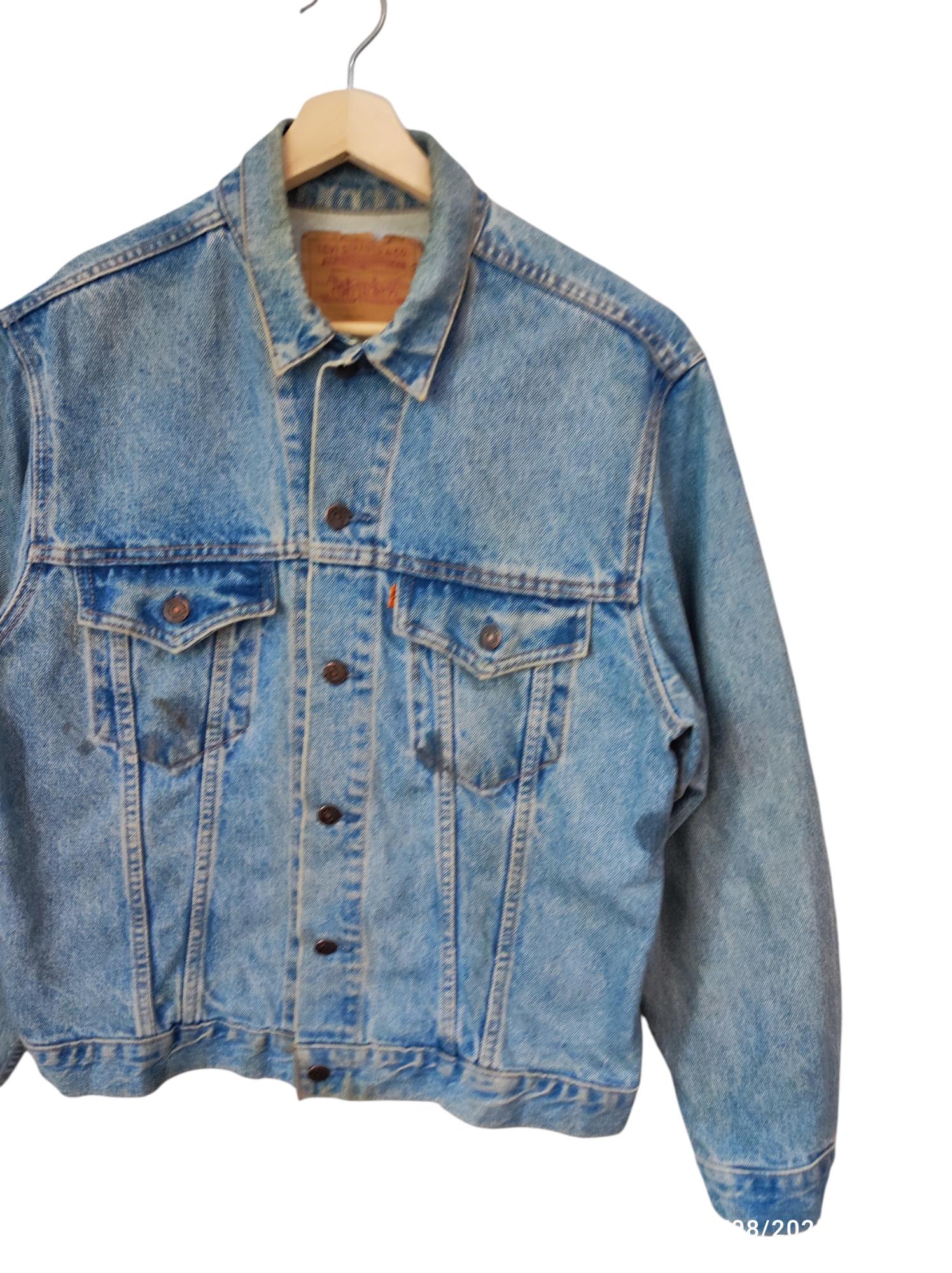 Vintage 80s Levi's Type 3 Distressed Trucker Denim Levi's Stoned