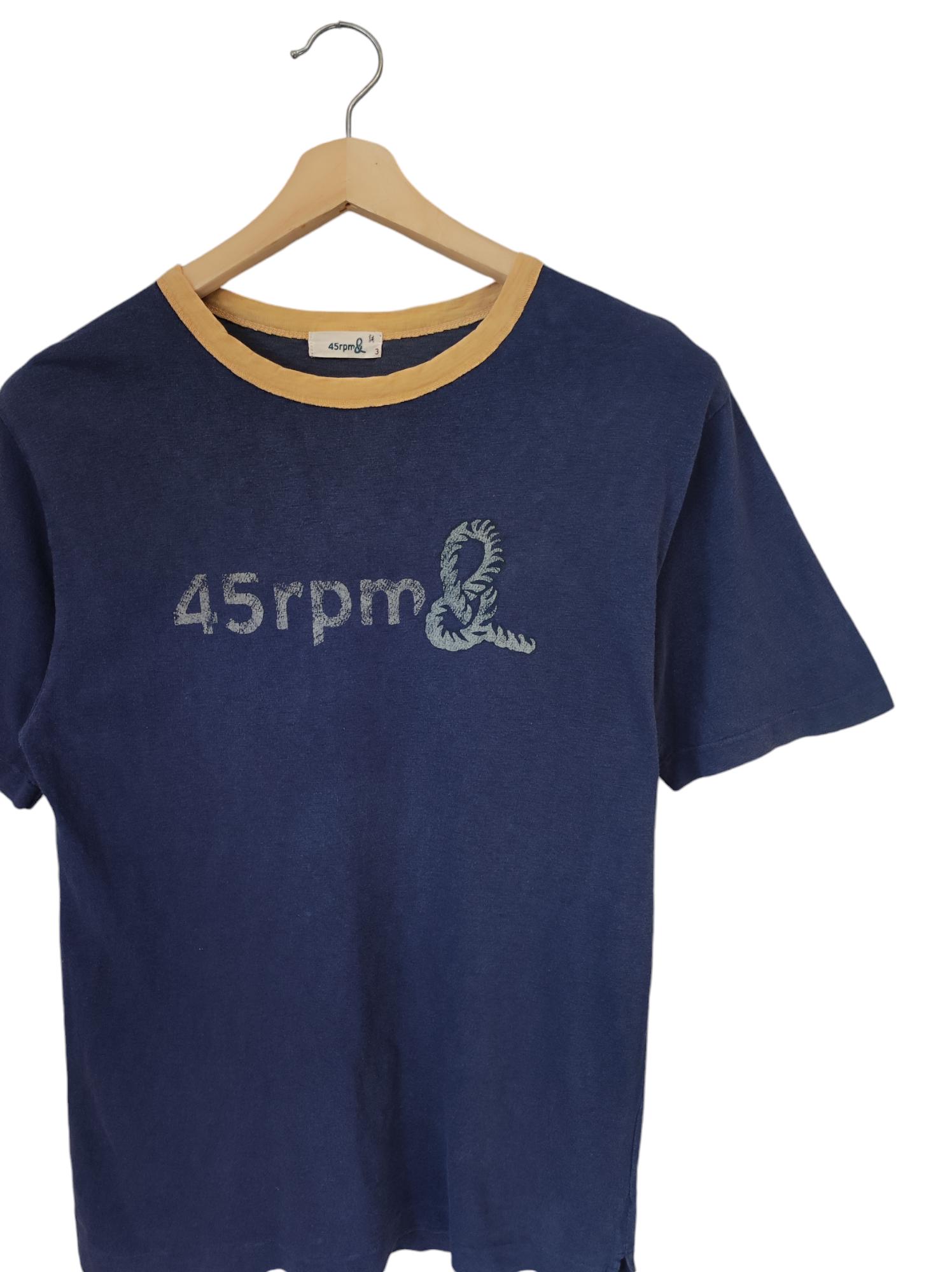 45R 45rpm Tシャツ 45R45年ものがたり四角Tシャツ 3枚セット（インディゴ）: WOMEN｜45R