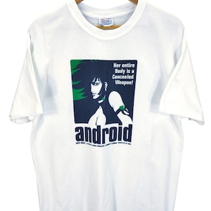 Vintage Android Cutie Honey Japanese Shonen Anime Manga T shirt Go Nagai / Devilman / Ghost In The Shell / Trigun / Cowboy Bebop / size L