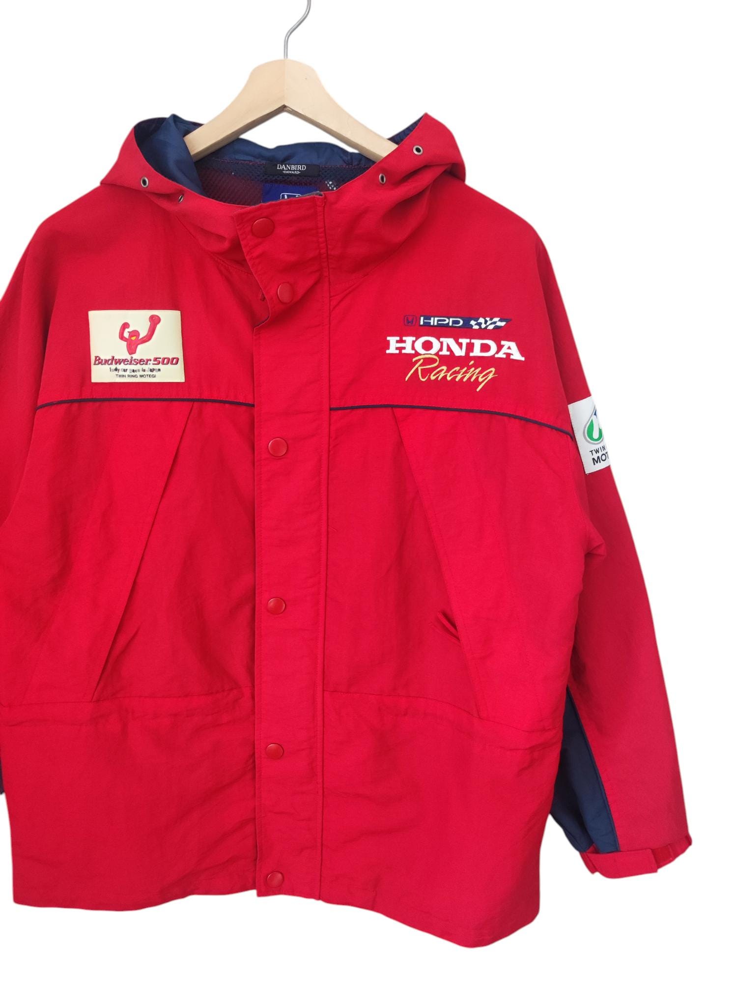Vintage 90s Honda Cart Budweiser 500 Hoodie Vintage Honda Racing 