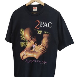 Vintage 90s Tupac Shakur 2PAC Ma Makavelli Rap Tees Hip Hop Rap T-shirt XLarge Vintage Tupac All Eyez On Me Rap Tee 1998 2pac thug life