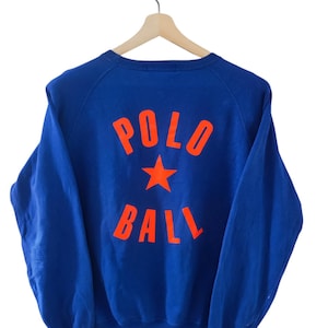 90s POLO Ralph Lauren Polo Ball championship Polo 1967 Polo outdoorsman Ralph Lauren jumper Sweatshirt Ralph Lauren crewneck Size Medium