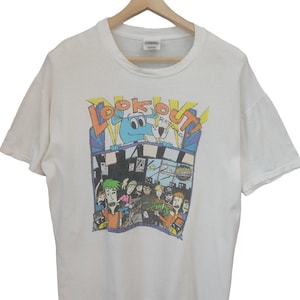 Vintage 90  Rare Vintage Lookout Records T Shirt Crimpshrine Green Day Operation Ivy &#39;Dont be sad&#39; Green Day Kerplunk Concert Tour size L