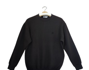 Vintage 90s Zucca Issey Miyake Black Cotton Sweatshirt - Size