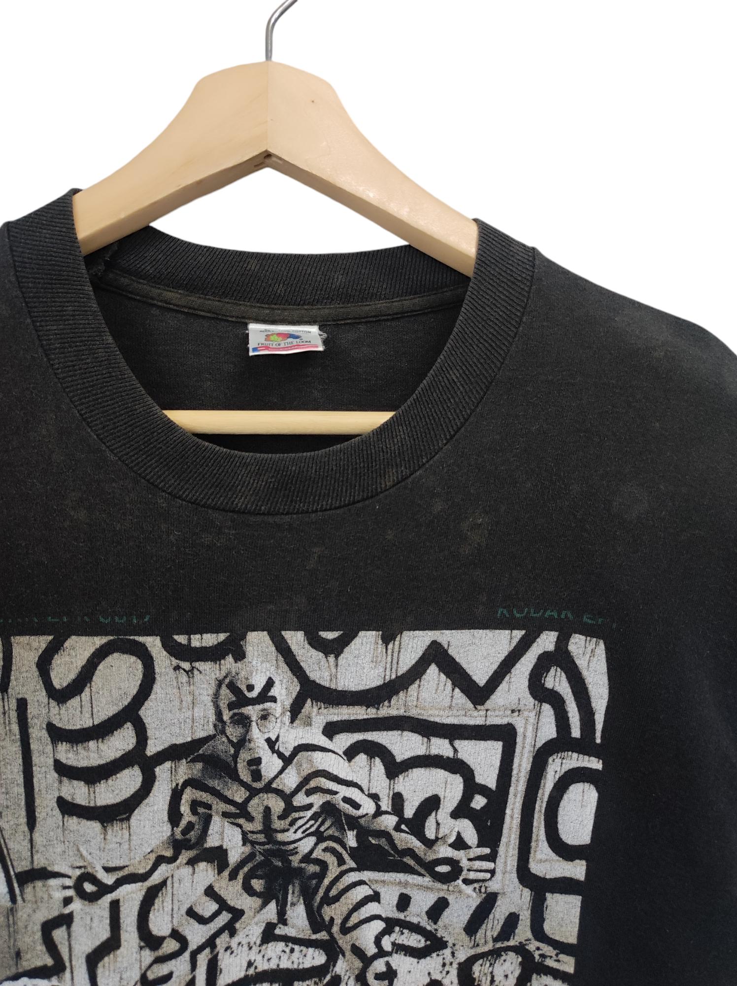 90s keith haring annie leibovitz ヴィンテージ 90s Keith Haring × Annie Leibovitz Art Tee MADE