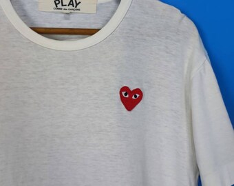 トップス FROM JAPANcomme des garcons shirt Vintage Comme Des Garçons T Shirt Play Comme Des Japan Classic