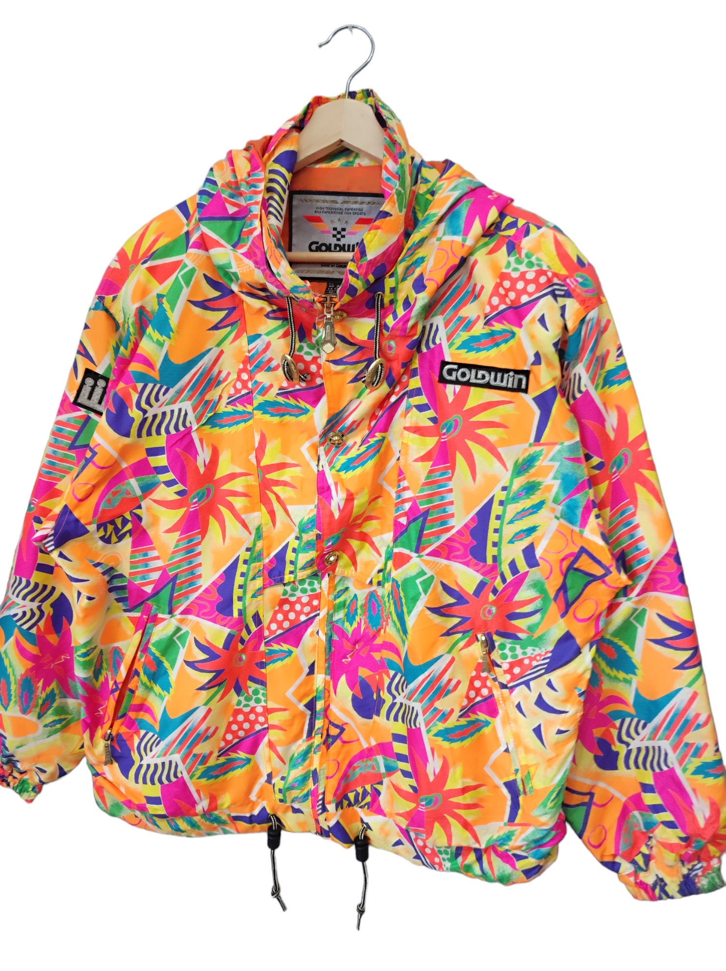 驚きの値段 90s Vintage Vintage Goldwin Jacket Psychedelic Neon Goldwin スキー