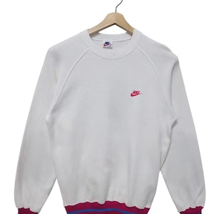 Vintage 80&#39;s NIKE Suntory Cup Tennis Nike Challenge Court Casual Tennis Tribute Sweatshirt White Nike Sportswear Tennis crewneck size Medium