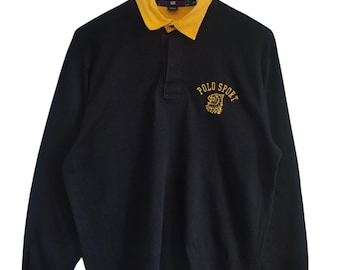 Vintage 90s Polo Ralph Lauren Shirt Polo Sport Polo Spell Out Logo