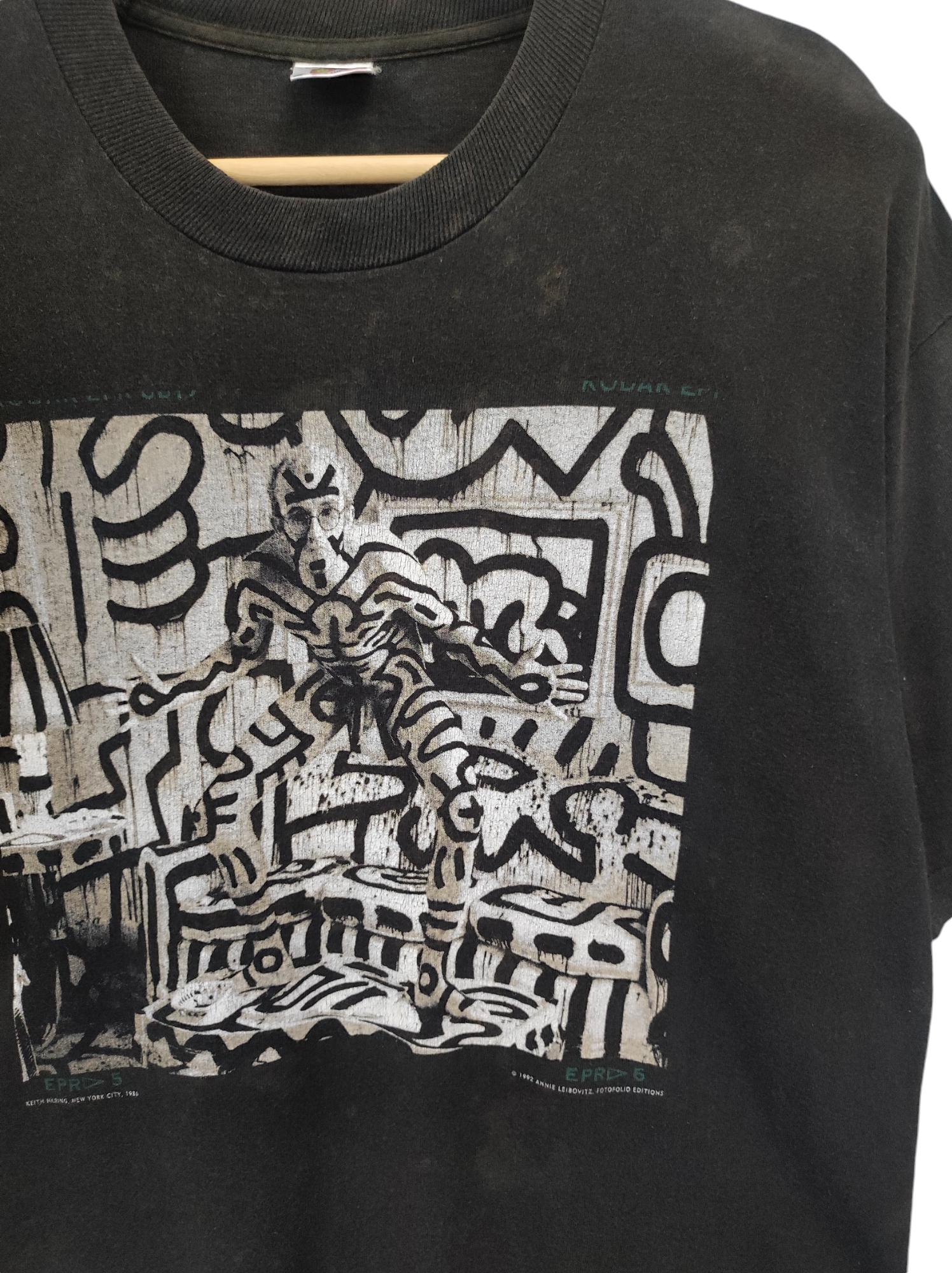 Rare Keith Haring Annie Leibovitz Shirt - TokoPyramid