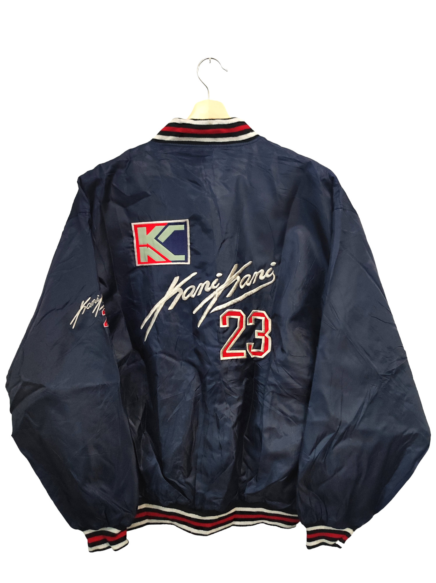 karl kani 90s ジャケット 90s Vintage Karl Kani Jeans #23 Sports Bombers Jacket