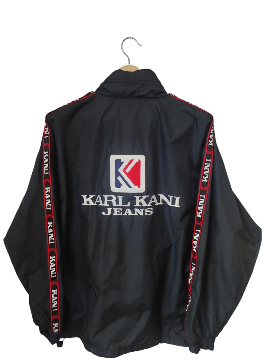 90s Vintage Karl Kan Jeans Kanii Sports Side Taped Jacket