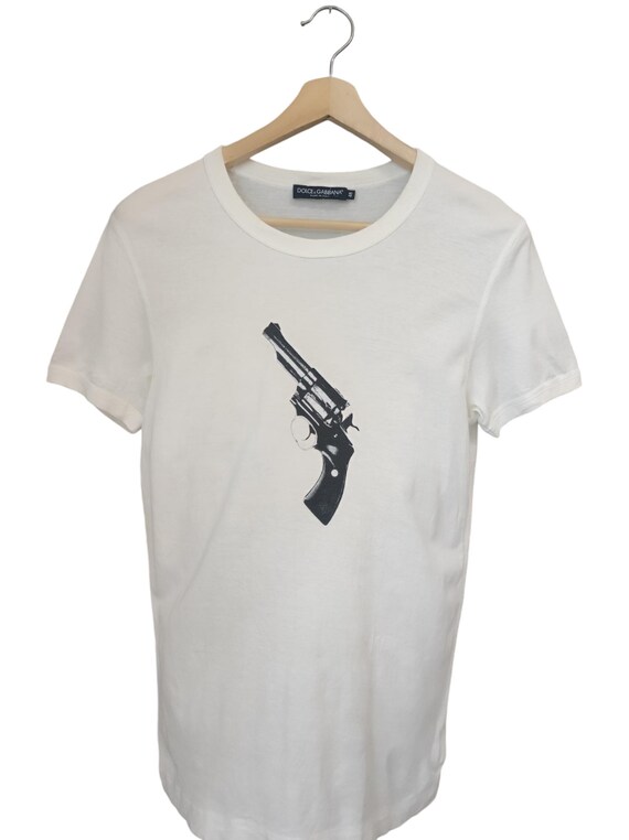 Vintage Dolce & Gabbana X Dolce Gabbana Pistol Tee Ali Italy 