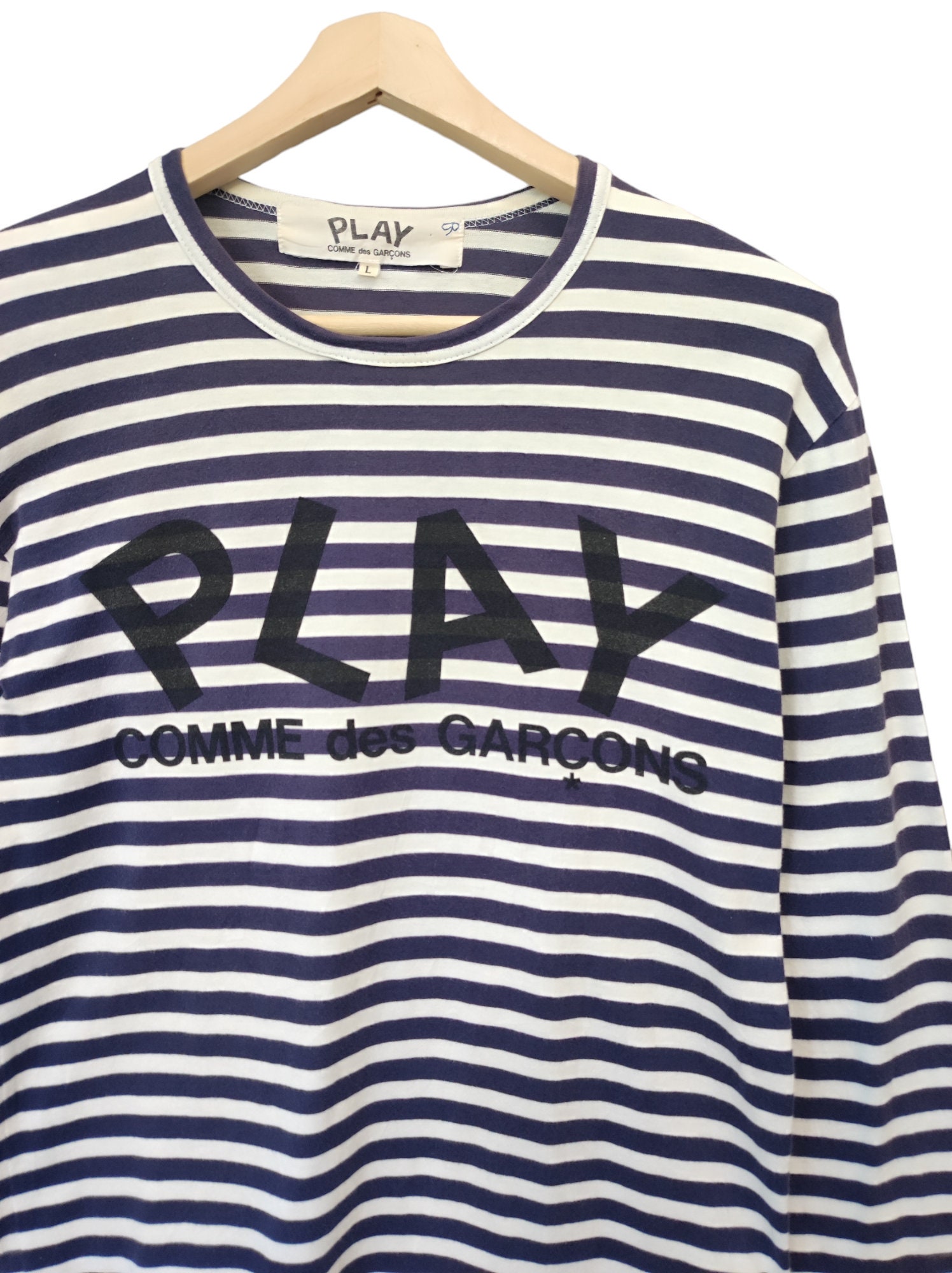 Vintage Comme Des Garcons Homme Plus Long Sleeve Stripe CDG Comme 