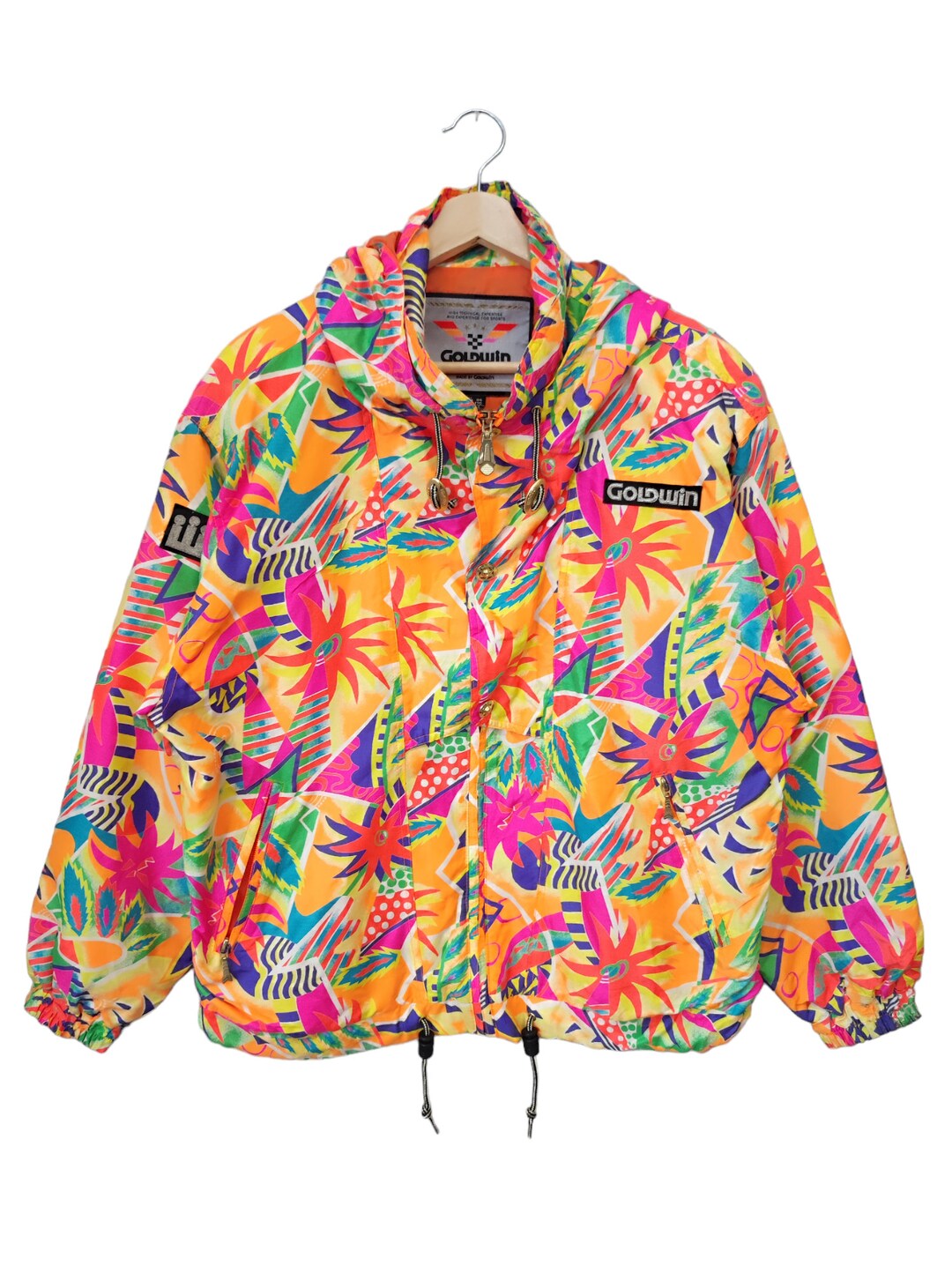 90s Vintage Goldwin Neon Psychedelic Jacket Goldwin Vintage Neon