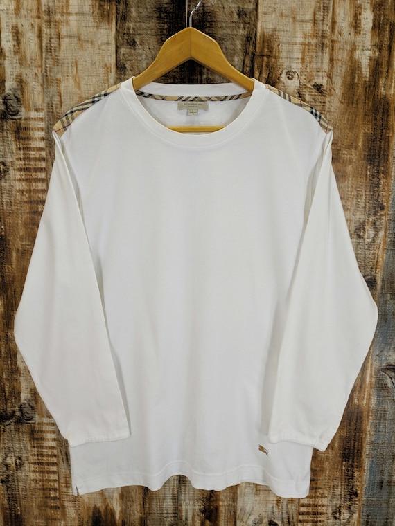 90s Burberrys ノバチェック　Tシャツ　Burberry 90s Burberrys of London Nova Check L/S Burberry Spell Out
