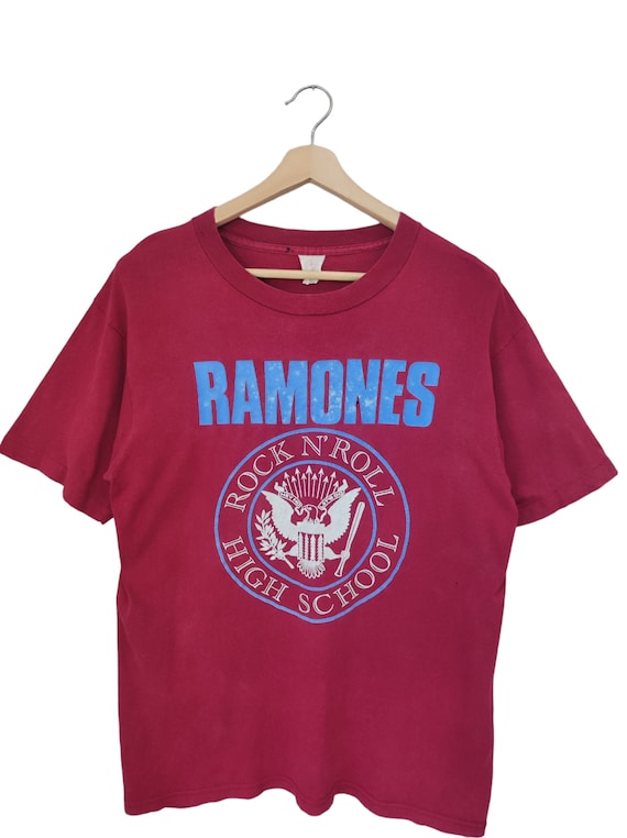 ラモーンズRock 'n' Roll High SchoolヴィンテージTシャツ Vintage 90s Ramones Rock N' Roll High School Punk Band Tour