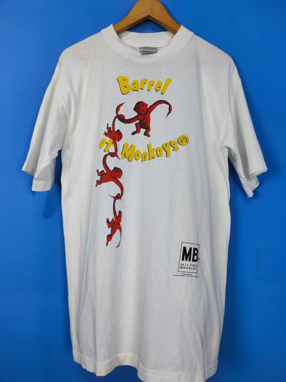 Vintage 1996 Stanley Desantis Barrel of Monkeys Milton Bradley T