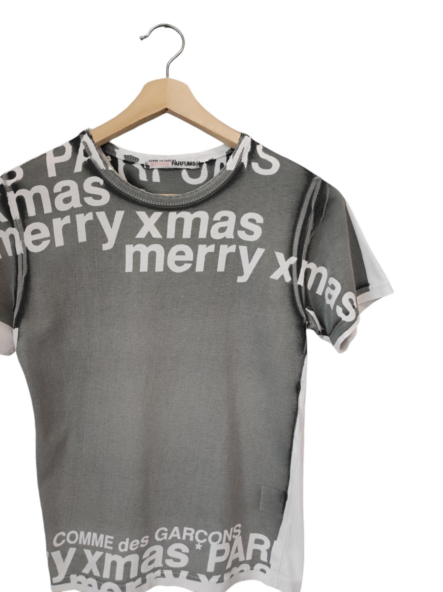 【激安】半額以下- 50%OFFの安い通販 Vintage 90s COMME Poem Christmas Merry X Parfums GARÇONS Des トップス