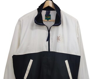 90-00s KENZO vintage jacket ケンゾー ボタニカル Vintage 90s Kenzo Jeans Kenzo Golf 2 Tones Windbreaker Jacket