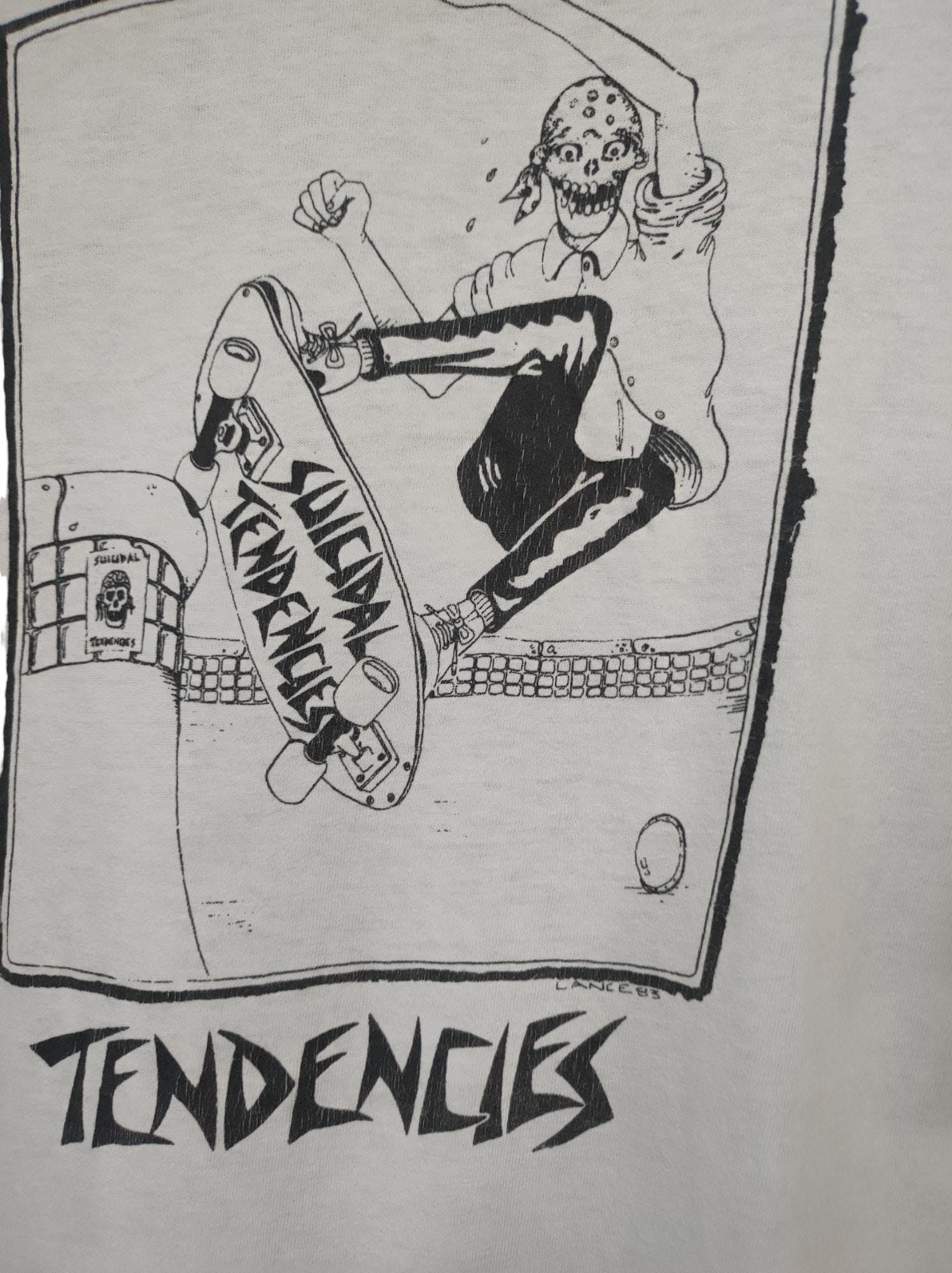 Vintage 1990 Suicidal Tendencies T-shirt (lance Mountain Drawing